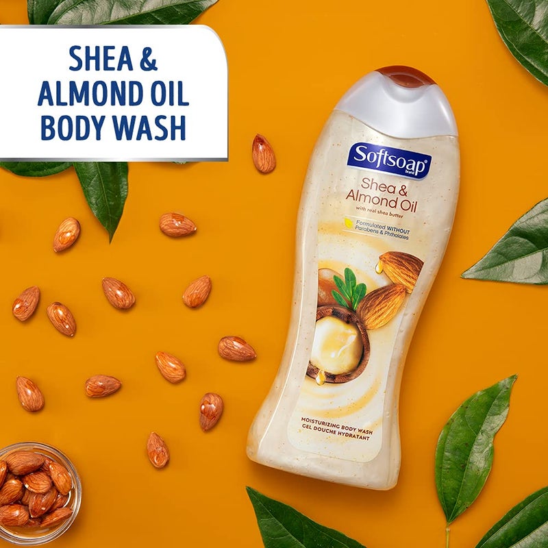 Softsoap Moisturizing Body Wash, Shea & Almond Oil - 20 Fluid Ounce - Image 3